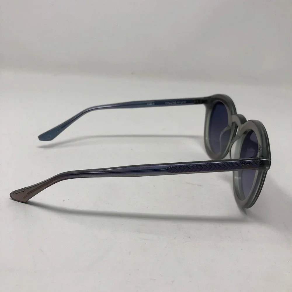 KREWE Collins Nylon Sunglasses Women OS Adult Grey Blue‎ Round Gradient Lens
